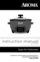 Aroma Super Pot ARC-1021DR Instruction Manual
