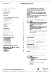 ebm-papst R3G225-RE07-01 Operating Instructions Manual