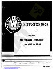 Westinghouse De-opn Instruction Book