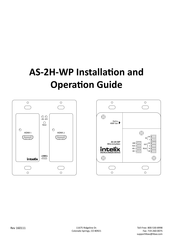 LIBERTY AV SOLUTIONS Intelix AS-2H-WP Installation And Operation Manual
