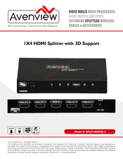 Avenview SPLIT-HDM3D-4 Manual