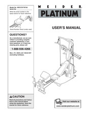 Weider Platinum WECCSY78740 User Manual