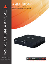 A-Neuvideo ANI-USBC4K Instruction Manual