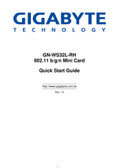 Gigabyte GN-WS32L-RH Quick Start Manual