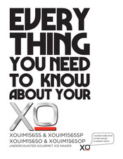 Xo XOUIM1565SP Installation And Use And Care Manual