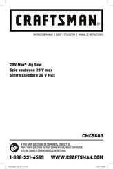 Craftsman CMCS600 Originai Instruction Manual