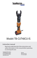 Ilsco TASKMASTER TOOLS TB-CUT40CU-IS Instruction Manual