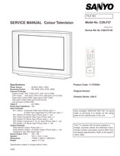 Sanyo C29LF37 Service Manual