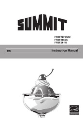 Summit FFBF241W Instruction Manual