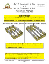 OLT 8x16 Garden in a Box Assembly Manual