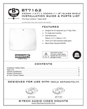 B-Tech BT7162 Installation Manual & Parts List