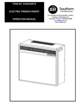 Southern Enterprises FA532300TX Operation Manual