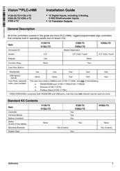 Unitronics Vision V130-33-T2 Installation Manual