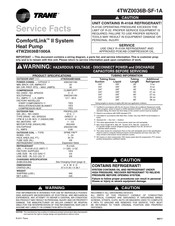 Trane ComfortLink II 4TWZ0036B1000A Service Facts