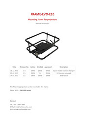 Solutions4AV FRAME-EVO-E10 Manual