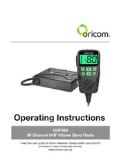 Oricom UHF360 Operating Instructions Manual