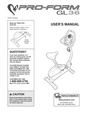 Proform gl36 exercise outlet bike