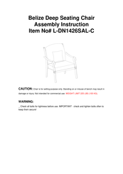Sunjoy Belize L-DN1426SAL-C Assembly Instruction Manual