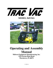 Trac Vac 565CKG Operating And Assembly Manual