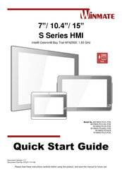 Winmate W10IB3S-PCH2LB Quick Start Manual