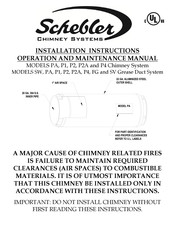 Schebler P2A Installation Instructions And Operation And Maintenance Manual