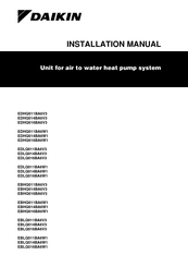 Daikin EBHQ011BA6V3 Installation Manual