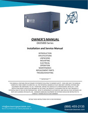 Blue Ox OX2500D-CF Owner's Manual