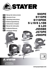 stayer JS55BE JS80PE Operating Instructions Manual