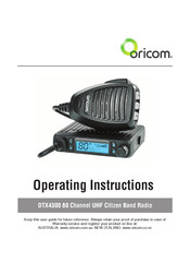 Oricom DTX4300 Operating Instructions Manual