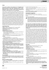 Vimar 01422 Quick Start Manual
