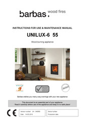 Barbas UNILUX-6 55 Instructions For Use & Maintenance Manual