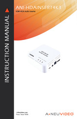 A-Neu Video ANI-HDAINSERT4K3 Instruction Manual