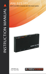 A-Neuvideo ANI-9251RX Instruction Manual