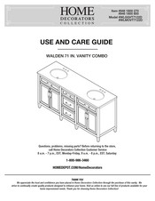 Home Decorators Collection WALDEN WLGGVT7122D 946 1800 270 Use And Care Manual