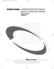 Maruyama MD830 Owner's/Operator's Manual