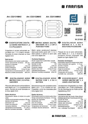 Farfisa CD2131MAS Manual