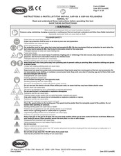 Sioux Tools SSP10S605-11 Instructions-Parts List Manual