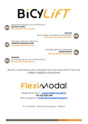 FlexiModal BicyLift BLT04 Assembly, Operation And Maintenance Instructions