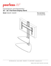 peerless-AV SGLB01 Installation And Assembly Manual