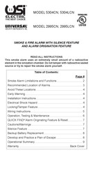 usi UNIVERSAL 2995CN Instructions Manual
