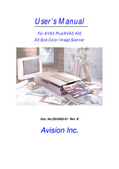 Avision AVA3 400 User Manual