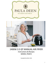 Paula Deen kitchen electrics PDAF2 Instructions & Recipes