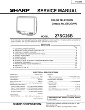 Sharp 27SC26B Service Manual