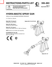 Graco HYDRA-MASTIC 207-300 Instructions-Parts List Manual