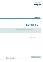 Bruker BioSpin NMR BVT3200 Technical Manual