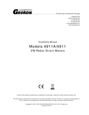Geokon 4911A Installation Manual
