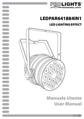 ProLights LEDPAR641884IN1 User Manual