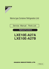 Daikin LXE10E-A27A Service Manual & Parts List
