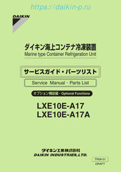 Daikin LXE10E-A17A Service Manual & Parts List