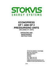 STOKVIS ENERGY SYSTEMS ECONOPRESS EP 2 Operating And Maintenance Instructions Manual